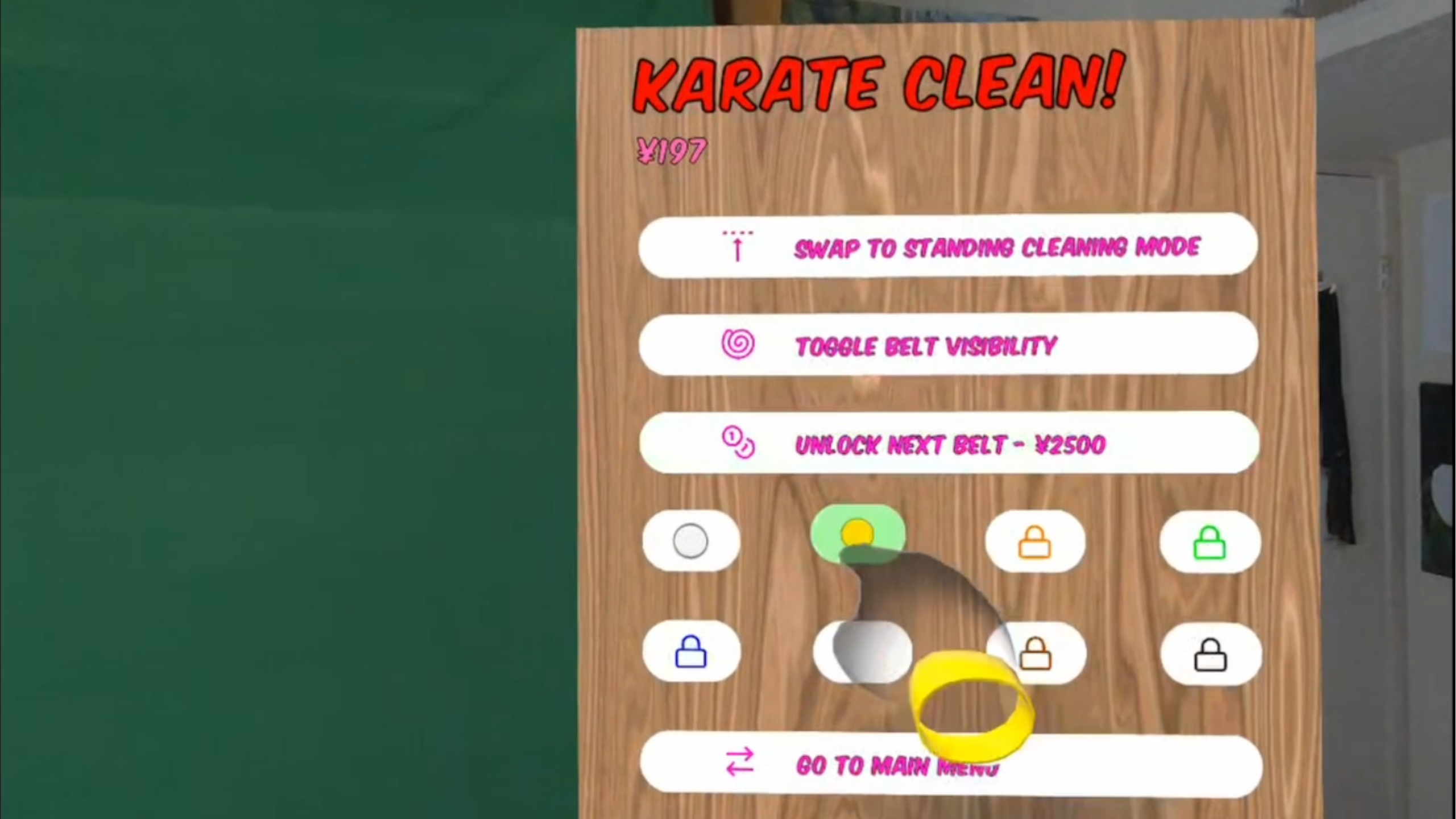 unlock belts to show your skill